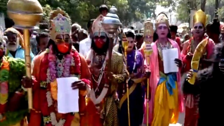 India News | Tamil Nadu: Narikuravar Community Stages Protest Demanding Lamp Lighting at Thirupparankundram Hill