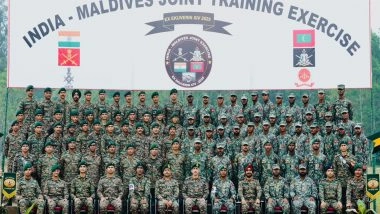 World News | India-Maldives Joint Military Exercise EKUVERIN Concludes in Thiruvananthapuram
