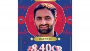 Sports News | IPL 2026 Auction: J&K Pace Sensation Aquib Goes to DC for Rs 8.40 Crores, CSK Gets UP All-rounder Prashant Veer at Record-breaking Numbers