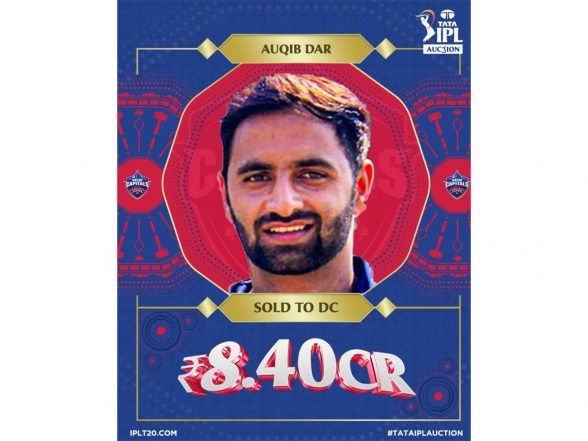 Sports News | IPL 2026 Auction: J&K Pace Sensation Aquib Goes to DC for Rs 8.40 Crores, CSK Gets UP All-rounder Prashant Veer at Record-breaking Numbers