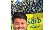 Sports News | IPL 2026 Auction: Kartik Sharma Joins Prashant Veer to CSK for Record-breaking Price
