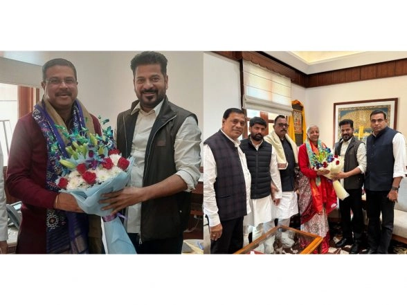 India News | Telangana CM Meets Union Ministers, Urges Setup of IIM, Kendriya Vidyalayas, Navodaya Schools