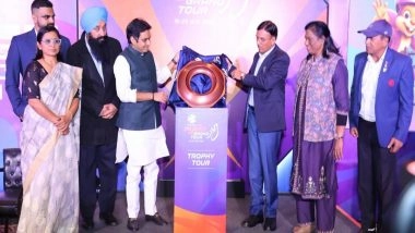 Sports News | Pune Grand Tour Unveils Trophy in New Delhi in Presence of Union Sports Minister Mandaviya, IOA President