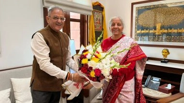 India News | Ladakh LG Meets with Nirmala Sitharaman; Discusses UT's Developmental Priorities