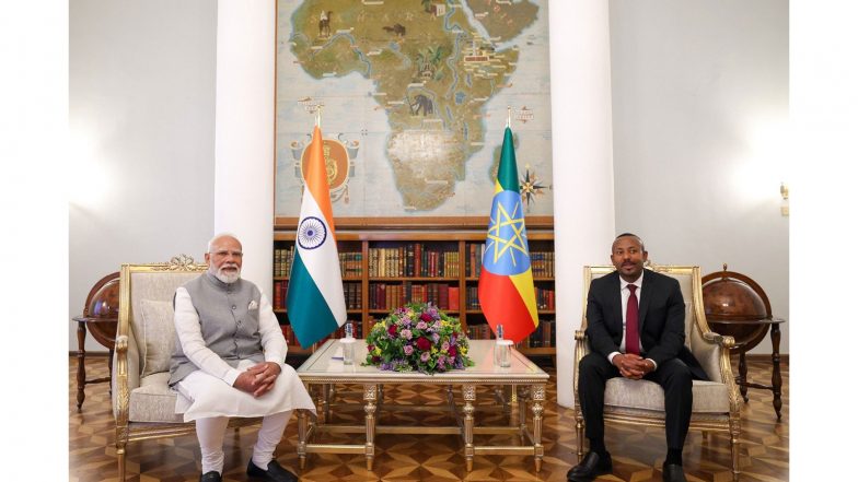 World News | Food and Health Security, Capacity Building, and DPI: PM Modi Outlines 3 Key Areas to Enhance Bilateral Ties with Ethiopia