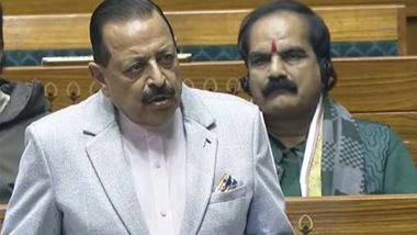 Business News | Jitendra Singh Introduces New Nuclear Energy Bill in Lok Sabha, Calls It Historic to Transform India's Future Energy Needs