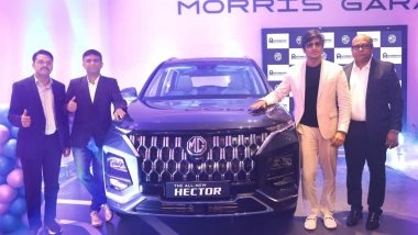 Business News | JSW MG Motor India Launches the All-New Hector, Priced Starting at INR 11.99 L in Hyderabad at Automotive MG