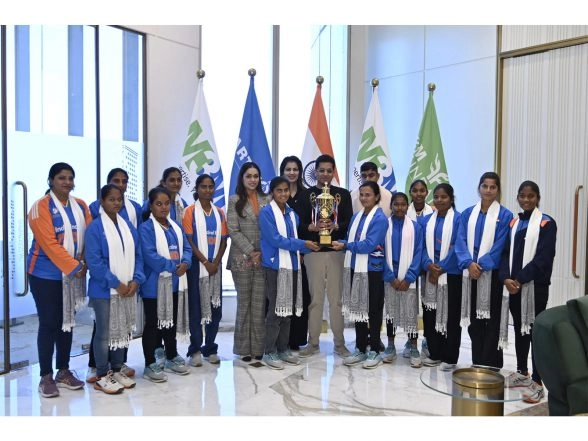 Business News | World T20 Champion Indian Women's Blind Cricket Team Meets Dr Payal Kanodia at M3M Foundation