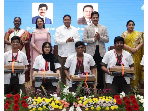 Business News | VELS Medical College Inducts 250 Students at White Coat Ceremony for MBBS 2025-26 Batch