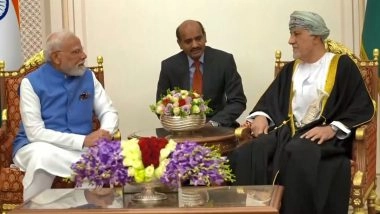 World News | PM Modi Meets Oman Deputy PM for Defence Affairs in Muscat