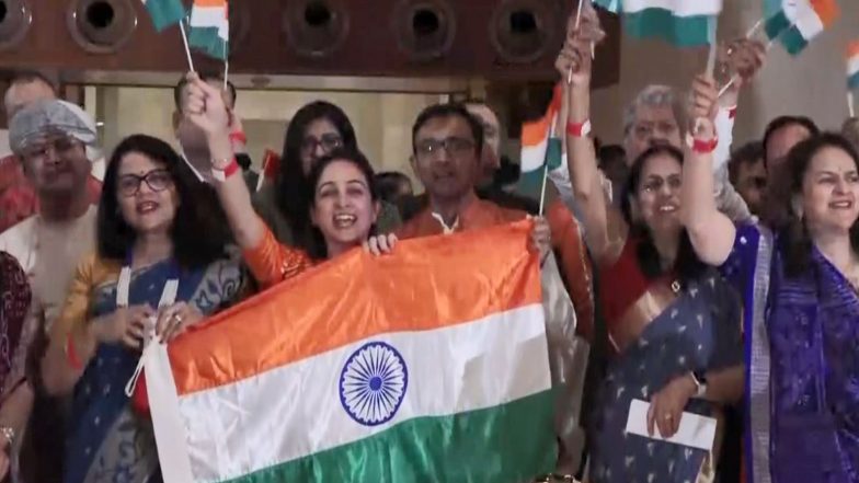 World News | PM Modi's Muscat Arrival Sparks Jubilant Welcome from Indian Diaspora