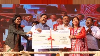 India News | Assam CM Hands over Cheques Under MMUA to Women Beneficiaries of Tingkhong LAC