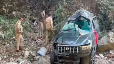 India News | Uttarakhand: SDRF Teams Resuce Injured After Car Falls in 50-foot-deep Pit in Nainital