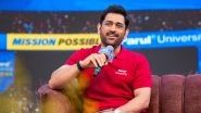 Business News | 'Choose What Matters': MS Dhoni Engages with Students at Parul University's Mission Possible 2025
