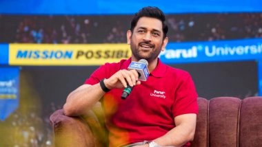 Business News | 'Choose What Matters': MS Dhoni Engages with Students at Parul University's Mission Possible 2025
