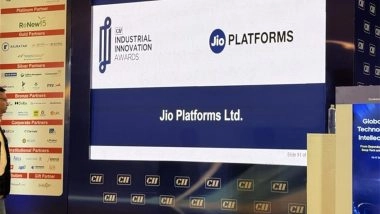 Business News | Jio Platforms Recognised Among India's Top Innovators at CII Awards 2025