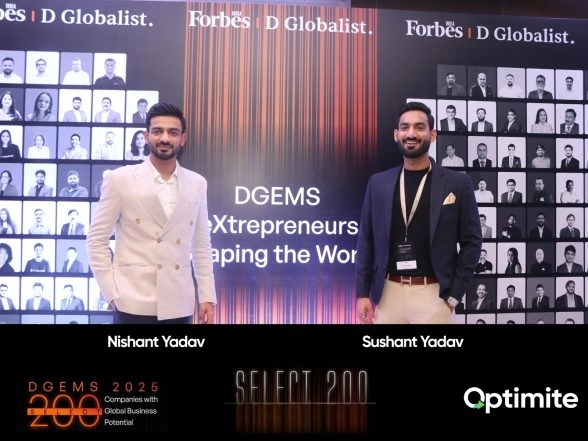 Business News | Optimite Named to Forbes India DGEMS 2025 Select 200 for Email Ops Excellence