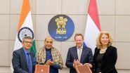 World News | Rajnath Singh Meets Netherlands' Foreign Minister; Letter of Intent on Defence Cooperation Inked