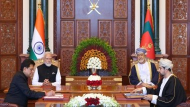 World News | India-Oman Joint Statement Outlines Roadmap for Deeper Cooperation Across Trade, Energy, Maritime Security and People-to-people Ties