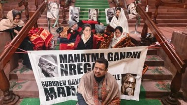 India News | TMC MPs Stage a 12-hour Dharna Against Passing of VB-G RAM G Bill
