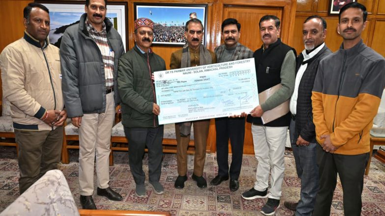 India News | Himachal Pradesh: Nauni Horticulture University Staff Donates One Day's Salary to CM Relief Fund