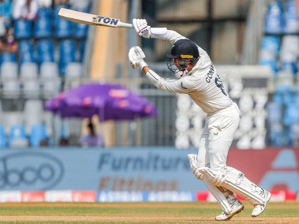 Sports News | NZ Vs WI, 3rd Test: Conway's Double Ton Puts Kiwis in Front, WI Reply Back with Unbeaten Century Stand for First Wicket (Day 2, Stumps)