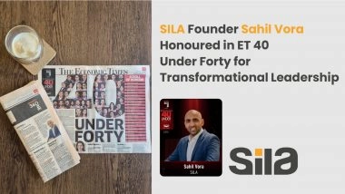 Business News | SILA Founder Sahil Vora Honoured in ET 40 Under Forty