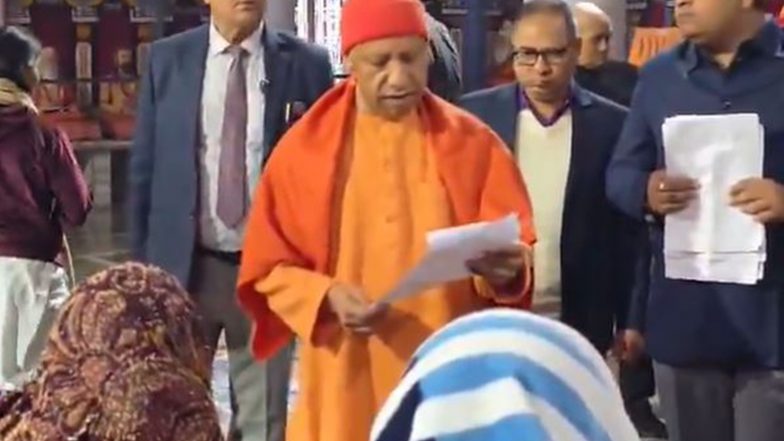 India News | Janata Darshan: Yogi Adityanath Listens to Grievances from 250 People, Orders Action Against Fraudsters