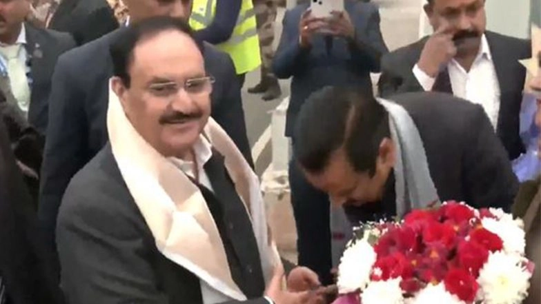 India News | Uttar Pradesh: JP Nadda Arrives in Lucknow to Attend 21st Convocation of King George's Medical University