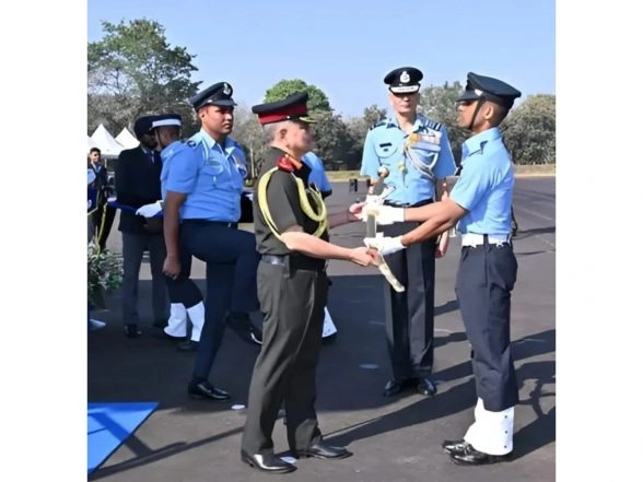 Business News | IPS Academy Student Tanishq Agrawal Becomes Flying Officer in Indian Air Force, Awarded Sword of Honour
