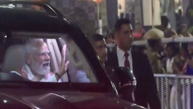 India News | PM Modi Holds Roadshow in Guwahati Following New Airport Building Inauguration