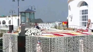 India News | PM Modi Pays Homage to Martyrs of Assam Movement at Swahid Smarak Kshetra in Guwahati