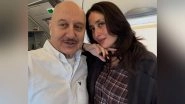 Entertainment News | Anupam Kher Remembers Meeting Bebo 25 Years Ago, Reunites with Her on Delhi Flight