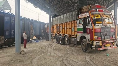 India News | J-K: First-ever FCI Foodgrain Freight Train Reaches Anantnag