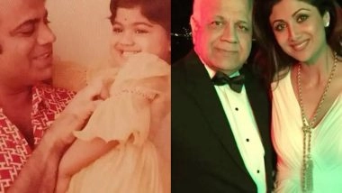 Entertainment News | Shilpa Shetty Remembers Dad on His 85th Birth Anniversary with Unseen Pictures