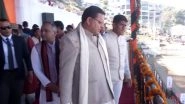 Sports News | Uttarakhand CM Pushkar Singh Dhami Inaugurates Sansad Khel Mahotsav in Almora