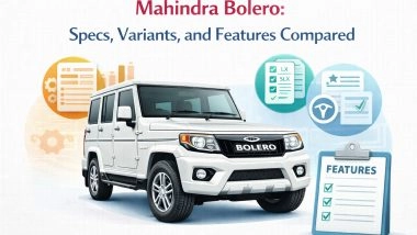 Business News | Mahindra Bolero: Specs, Variants, and Features Compared