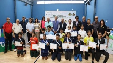 Sports News | Gautam Thakkar Memorial Junior State Badminton Championships: Tiann Upsets Top Seed for Title; Padwal Bags a Double
