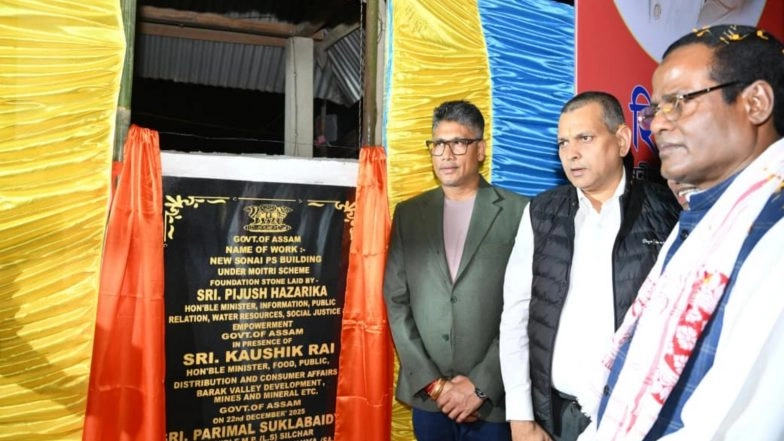 India News | Assam Minister Pijush Hazarika Attends Multiple Foundation Stone-laying Ceremonies in Cachar District