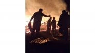 India News | J-K: Fire Erupts in Chowkibal's Manchatir Area, Damages Two Houses
