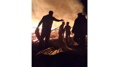 India News | J-K: Fire Erupts in Chowkibal's Manchatir Area, Damages Two Houses