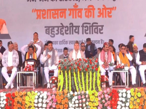 India News | Uttarakhand CM Pushkar Singh Dhami Lays Foundation Stones for 32 Projects Worth Rs 77.25 Crore in Almora