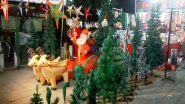 India News | Odisha: Bhubaneswar Markets Decked Up with Trees, Bells, Gifts Ahead of Christmas