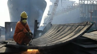 India News | Alang Ship Recycling Yard Emerges as Gujarat's Global Green Maritime Hub Ahead of Vibrant Gujarat Conference