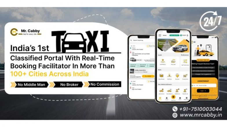 Business News | MrCabby: Real-Time Taxi and Cab Hire Classified to Connect with Taxi Partners and Booking Platform Across 100 Plus Cities in India