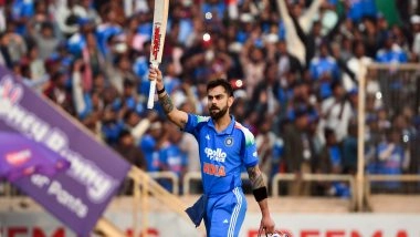 Sports News | Virat Milestone: Kohli a Run Away from Becoming Second Indian to Complete 16000 List A Runs After Tendulkar