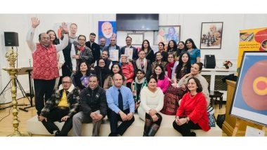Business News | Indian Diaspora Voices in London: Sweta Mohanty and Partha Panda Lend Strong Support to the 'Modi 3.0' Art Exhibition