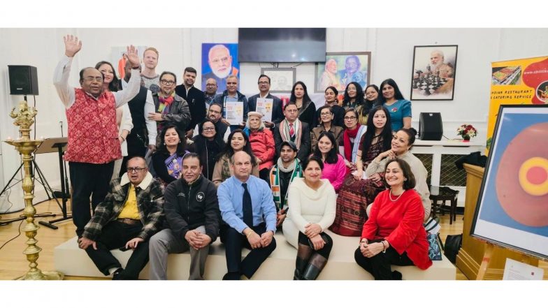 Business News | Indian Diaspora Voices in London: Sweta Mohanty and Partha Panda Lend Strong Support to the 'Modi 3.0' Art Exhibition