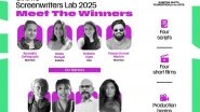Business News | Cininfo Screenwriters Lab 2025 Announces Four Winners