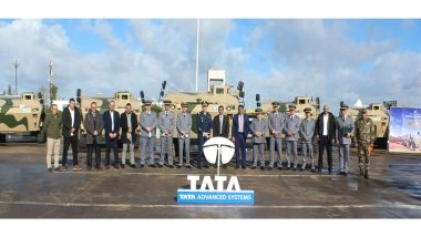 World News | Tata Advanced Systems Hands over First Lot of WhAP 8x8 Vehicles to Royal Moroccan Army